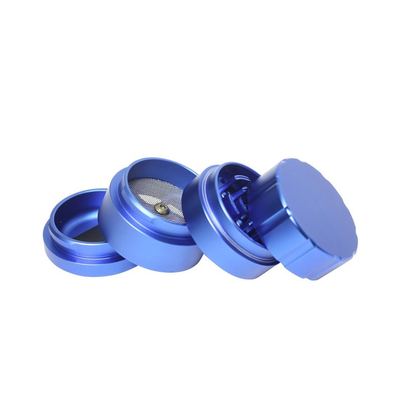 Grinder 4 Parti Alluminio 51x55mm Blue - HEMPOINT CBD
